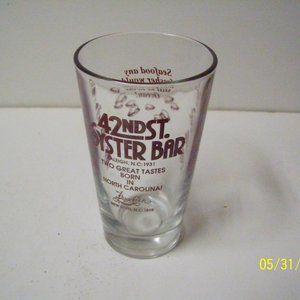 42nd St Oyster Bar Pepsi Cola 12 OZ Glass Raleigh,